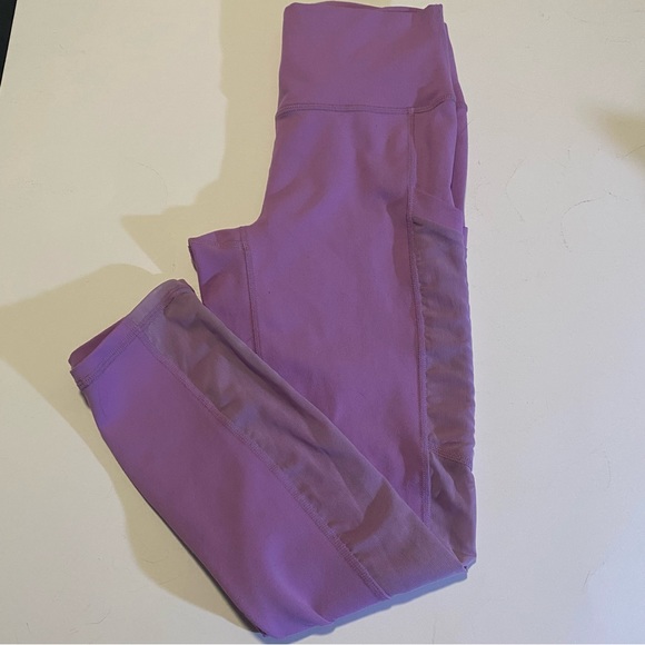Fabletics SZ XS, 7/8 leggings,Power Hold, high waisted, 3 pockets, GUC, mesh - Picture 3 of 16